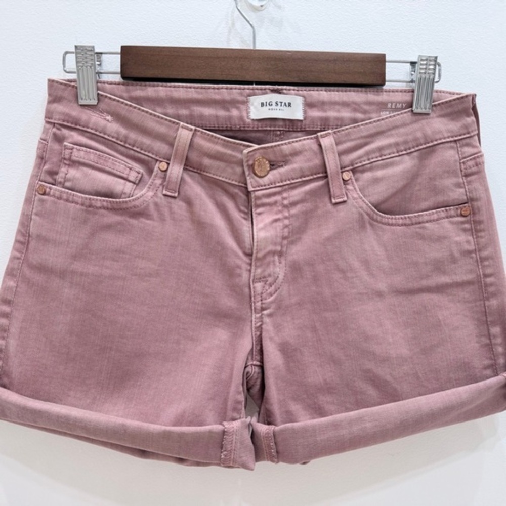 Big Star Remy Rolled Hem Women's Shorts in Dusty Mauve Pink - Size 27